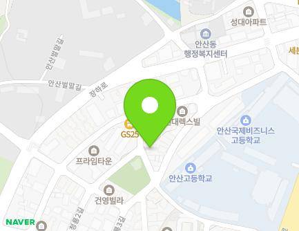 경기도 안산시 상록구 청룡4길 28 (장상동, 신성아트빌) 지도