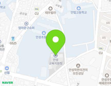 경기도 안성시 명륜길 82 (구포동, 안성교육청) 지도