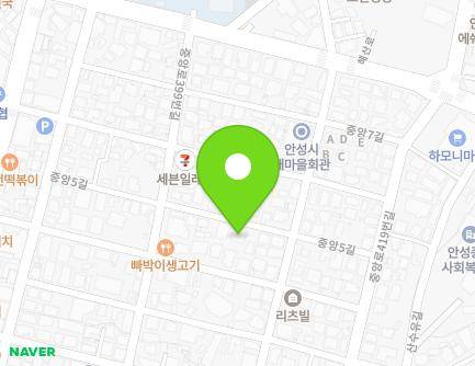 경기도 안성시 중앙5길 36 (구포동, 엘리트원룸) 지도