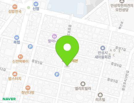 경기도 안성시 중앙5길 21 (구포동) 지도