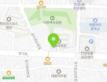경기도 안성시 장기로 93 (낙원동, 서광아파트(상가동)) 지도