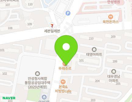 경기도 안성시 고수2로 24 (당왕동, 태영아파트) 지도