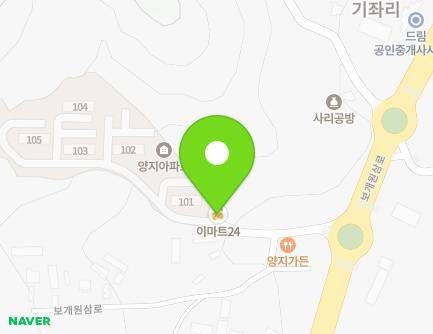 경기도 안성시 보개면 보개원삼로 363-12 (양지리치타운) 지도