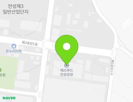 경기도 안성시 서운면 제3공단1길 68-13 (에쓰푸드(주)) 지도