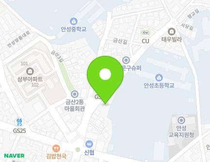 경기도 안성시 금산2길 8 (연지동, 행복드림원룸) 지도