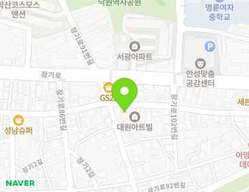 경기도 안성시 장기1길 90 (옥천동, 대원아트빌) 지도