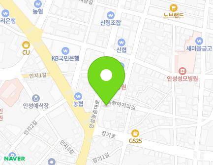 경기도 안성시 물방아거리길 6 (인지동) 지도