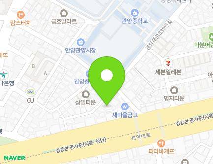경기도 안양시 동안구 관악대로325번길 22 (관양동, 강남하이츠빌라) 지도