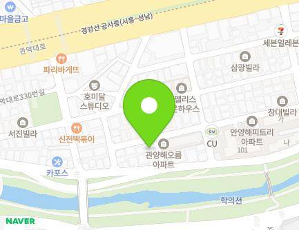 경기도 안양시 동안구 관악대로360번길 28-15 (관양동, 골든빌라6차) 지도