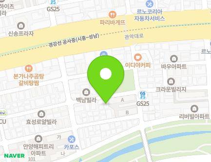 경기도 안양시 동안구 관악대로374번길 19-18 (관양동, 동안주택) 지도