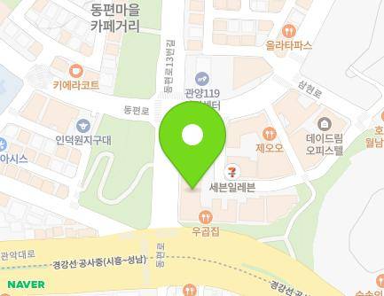 경기도 안양시 동안구 동편로 6 (관양동, 스마트프라자) 지도
