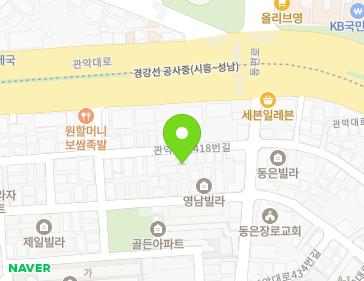 경기도 안양시 동안구 관악대로418번길 9-16 (관양동, 은하빌라8차) 지도