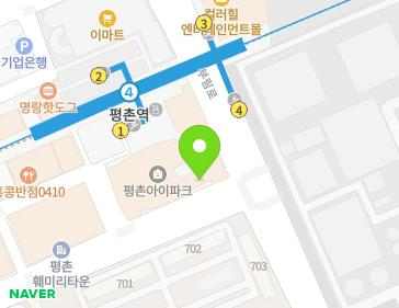 경기도 안양시 동안구 부림로 113 (관양동, 평촌아이파크) 지도