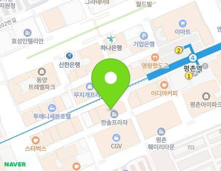 경기도 안양시 동안구 관평로182번길 30 (관양동, 한솔빌딩) 지도