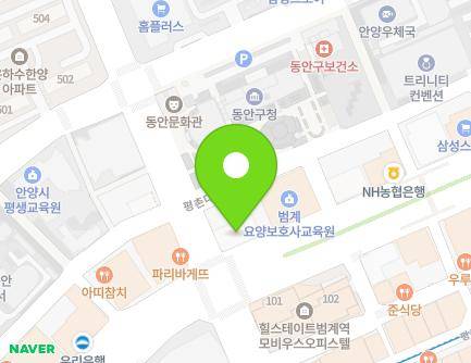 경기도 안양시 동안구 시민대로 181 (비산동) 지도
