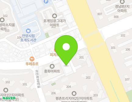 경기도 안양시 동안구 귀인로 108 (호계동) 지도