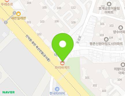 경기도 안양시 동안구 경수대로 426 (호계동, 하늘빌딩) 지도