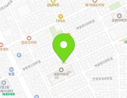 경기도 안양시 만안구 박달로525번길 30-23 (박달동, 세성다세대) 지도