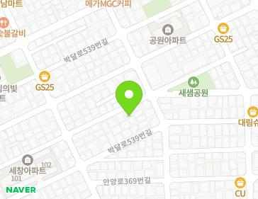 경기도 안양시 만안구 박달로539번길 40-22 (박달동, 영선빌라) 지도