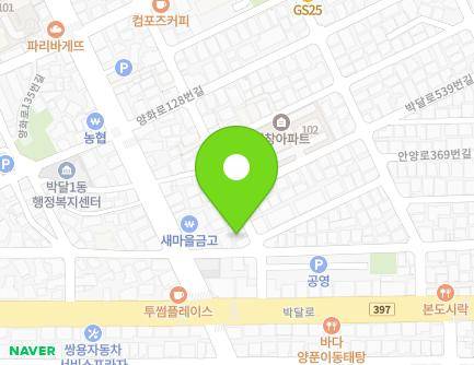 경기도 안양시 만안구 박달로525번길 13 (박달동) 지도