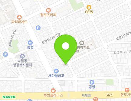 경기도 안양시 만안구 박달로525번길 19 (박달동) 지도