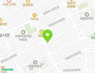 경기도 안양시 만안구 박달로539번길 48 (박달동) 지도