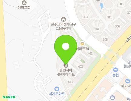 경기도 양주시 고읍로 64 (고읍동, 산내들마을휴먼시아) 지도