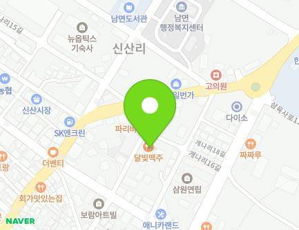 경기도 양주시 남면 개나리16길 8 (한스헤어) 지도