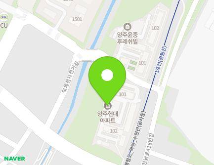 경기도 양주시 회천남로416번길 15 (덕계동, 현대아파트) 지도