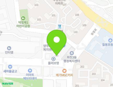 경기도 양주시 회정로 135 (덕정동, 우창프라자) 지도