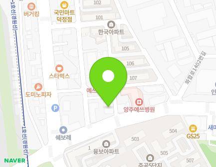경기도 양주시 회정로 99 (덕정동) 지도