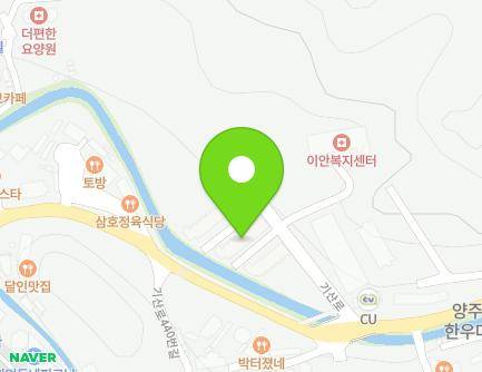 경기도 양주시 백석읍 기산로 457-19 (휴타운) 지도