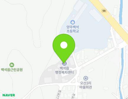 경기도 양주시 백석읍 중앙로223번길 46 (백석읍행정복지센터) 지도