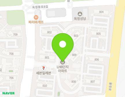 경기도 양주시 옥정동로 258 (옥정동, 옥정천년나무8단지) 지도