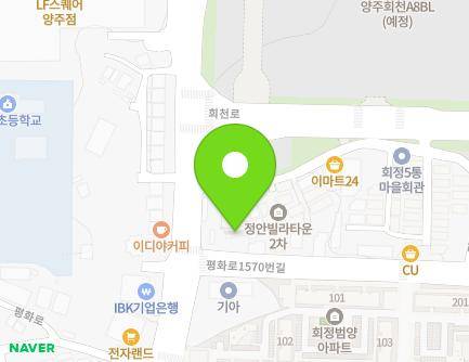 경기도 양주시 평화로1570번길 7 (회정동) 지도