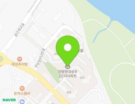 경기도 양평군 강상면 강남로 921 (양평현대성우아파트1단지) 지도