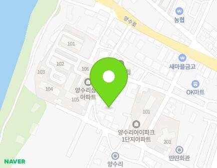 경기도 양평군 양서면 두물머리길8번길 33 (대웅빌라) 지도