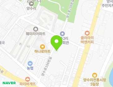 경기도 양평군 양서면 양수로156번길 16-1 (랑데뷰아파트) 지도