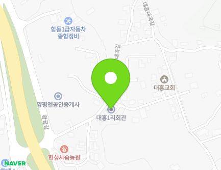 경기도 양평군 양평읍 황골길 14 (대흥1리마을회관) 지도