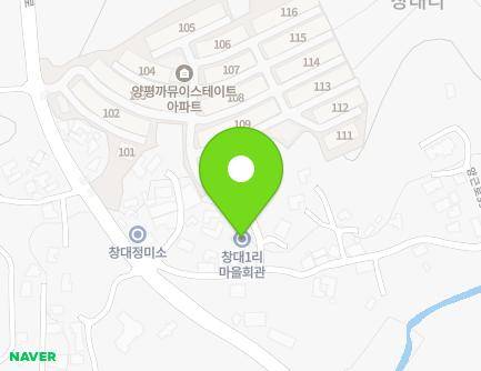 경기도 양평군 양평읍 양근로398번길 66-1 (창대1리마을회관) 지도
