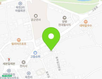 경기도 양평군 옥천면 동부길25번길 5 (뉴타운하우스) 지도