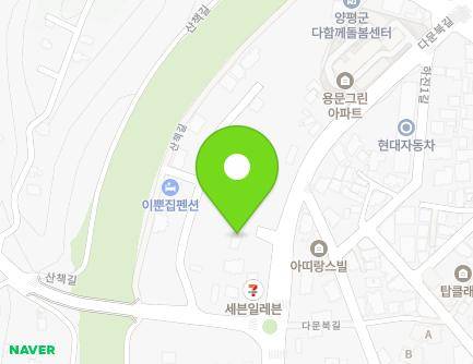경기도 양평군 용문면 다문북길 33 (창한하우스) 지도