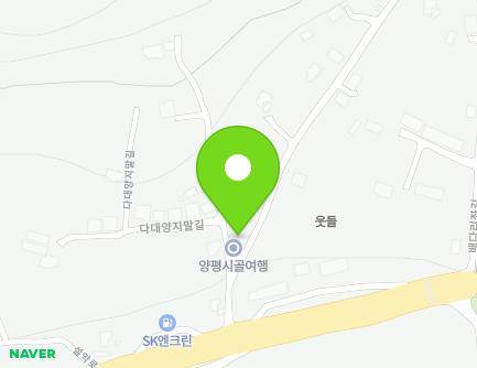 경기도 양평군 청운면 다대안말길 5 (다대1리마을회관) 지도