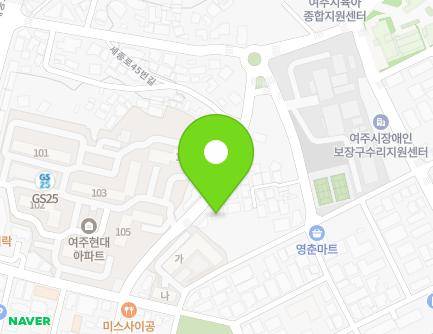 경기도 여주시 세종로45번길 37 (홍문동, 홍문다세대) 지도