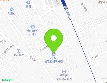경기도 연천군 전곡읍 전곡역로66번길 53 (연천군통일평생교육원) 지도