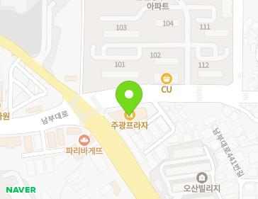 경기도 오산시 남부대로 411-12 (고현동) 지도