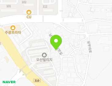 경기도 오산시 남부대로441번길 11-1 (고현동) 지도