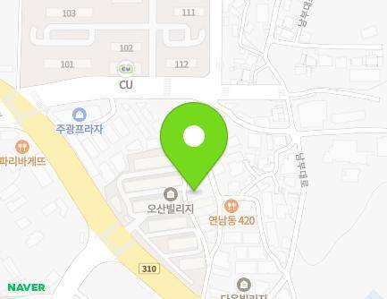 경기도 오산시 남부대로441번길 11 (고현동, 한도베스트빌) 지도
