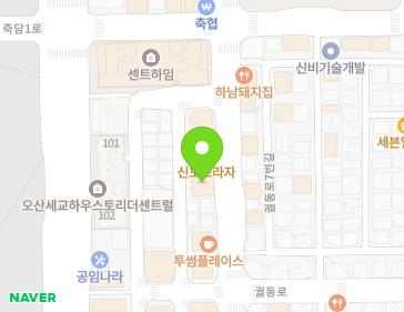 경기도 오산시 대호로 97 (궐동, 골드뷰아파트) 지도