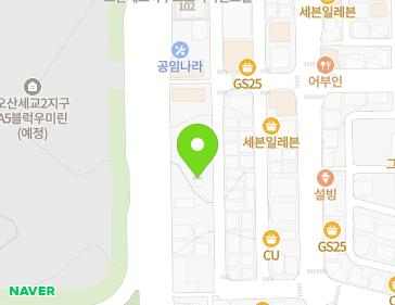 경기도 오산시 대호로71번길 19 (궐동, 셀프세차) 지도